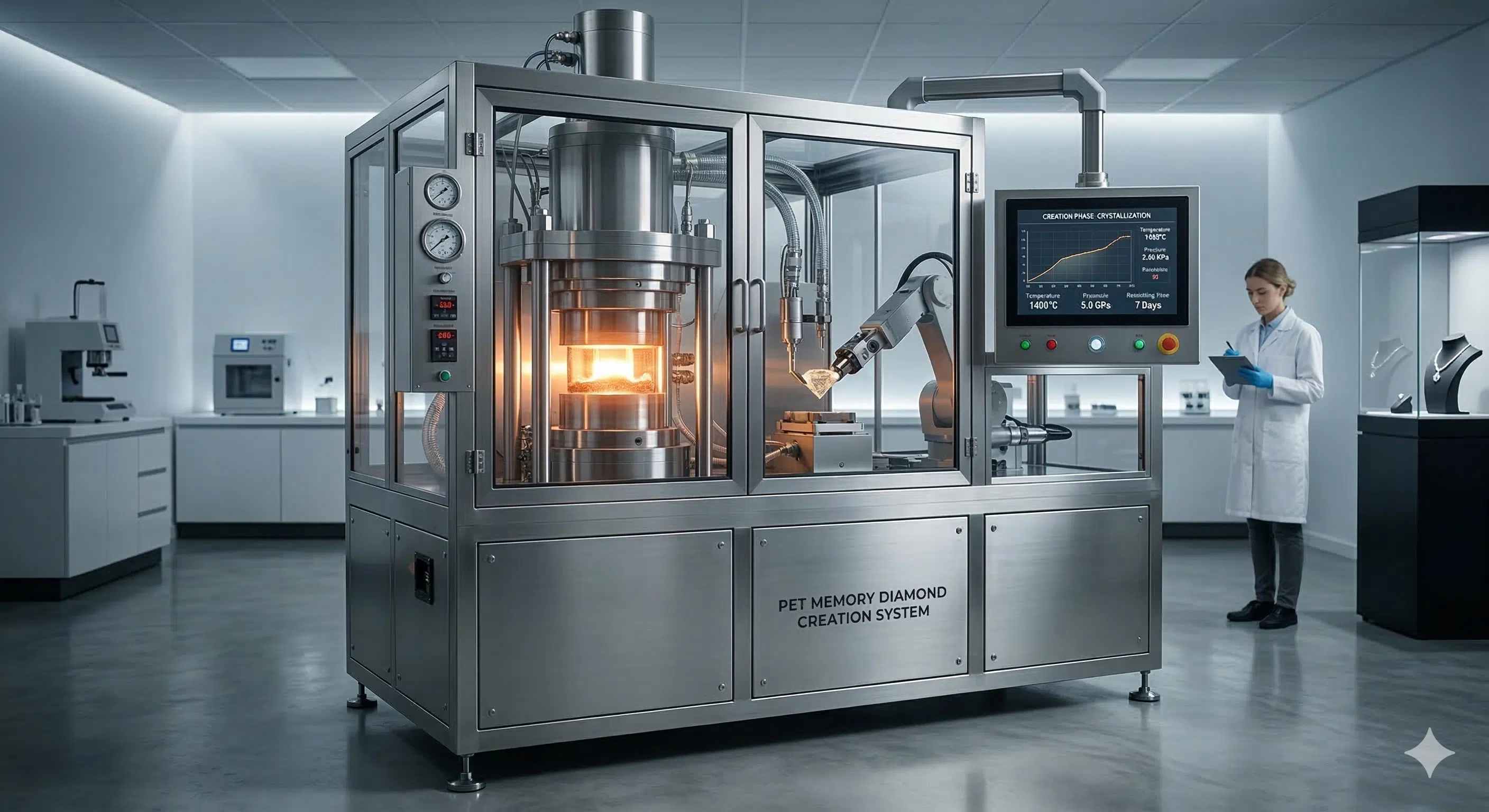 Máquina de crecimiento de cristal para diamantes de laboratorio