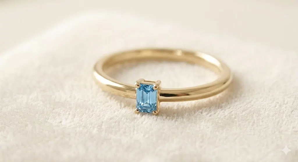 Diamante azul de laboratorio creado con cenizas de mascota